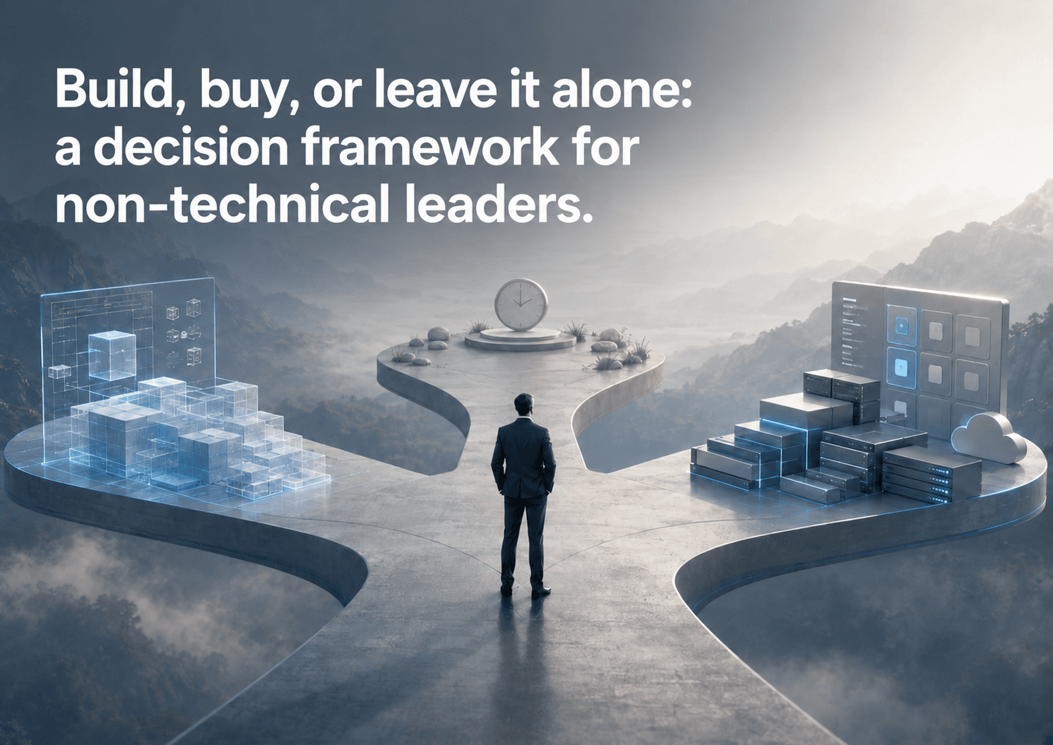 Build, buy, or leave it alone: a decision framework for non-technical leaders