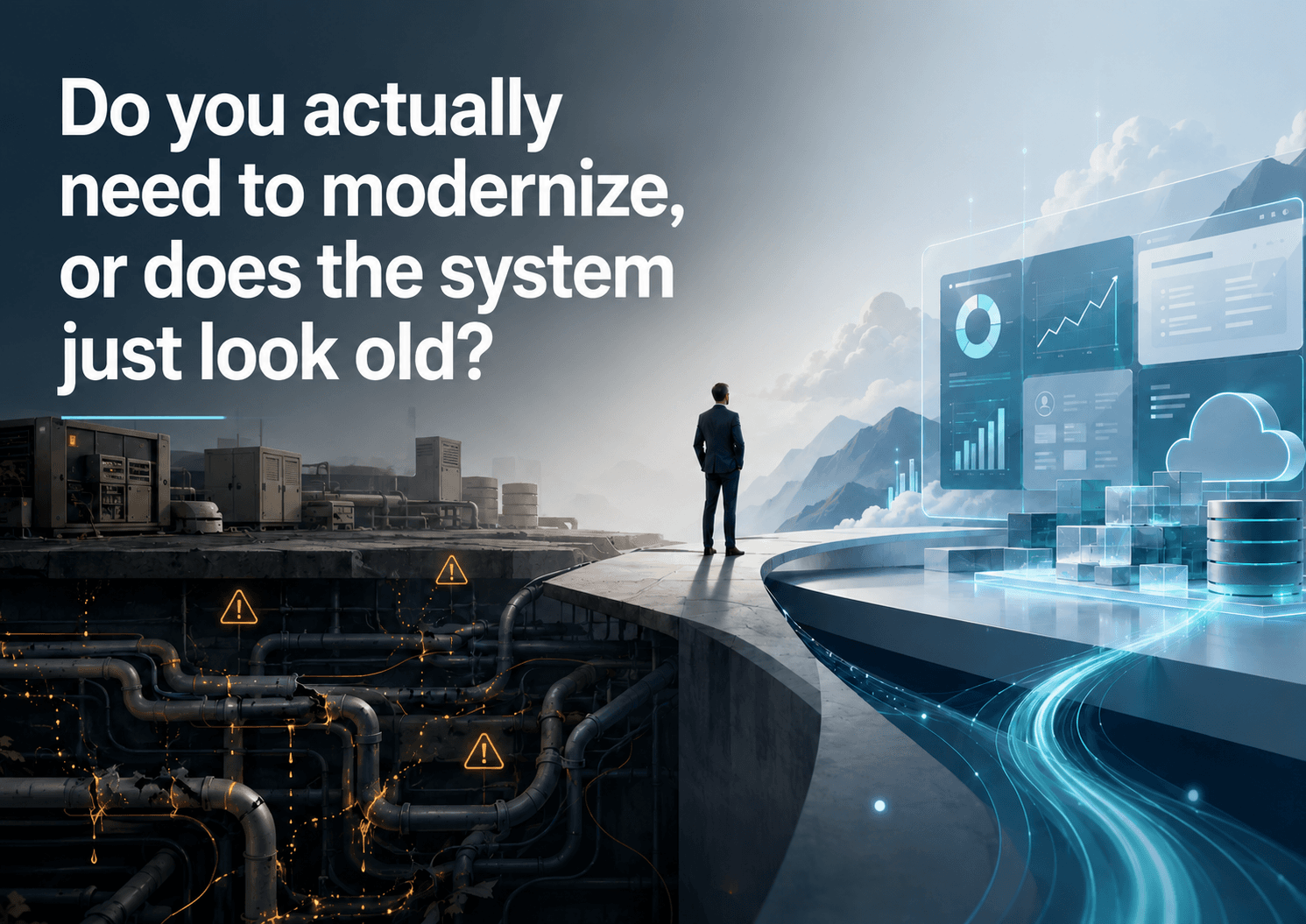 Do you actually need to modernize, or does the system just look old?